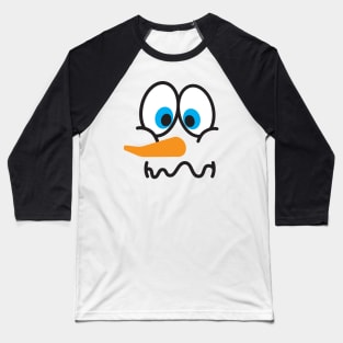 snowman face Baseball T-Shirt